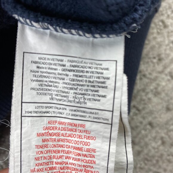 Lotto Sweater Men Extra Large XL Navy Blue Full Zip Venezia Tennis Club TROFEO - Picture 7 of 10